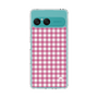 スリムプロテクションケース［ Checkered Pink - ギンガムチェック ピンク ］