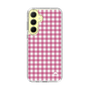 スリムプロテクションケース［ Checkered Pink - ギンガムチェック ピンク ］