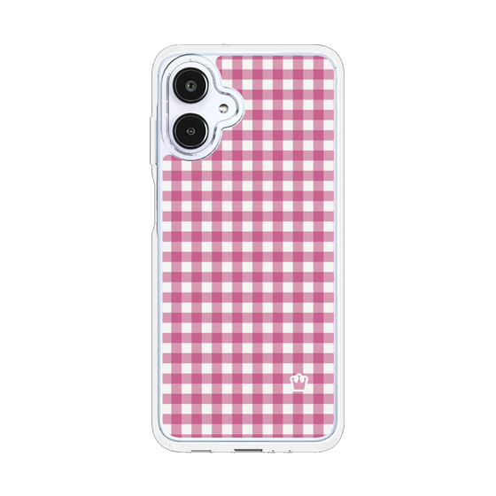 スリムプロテクションケース［ Checkered Pink - ギンガムチェック ピンク ］