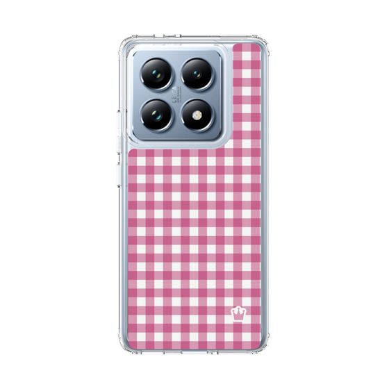 スリムプロテクションケース［ Checkered Pink - ギンガムチェック ピンク ］