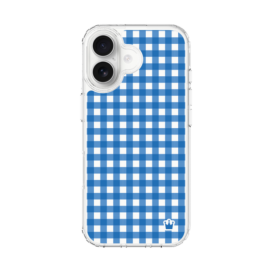 スリムプロテクションケース［ Checkered Blue - ギンガムチェック ブルー ］