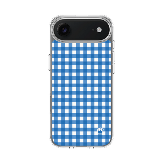 スリムプロテクションケース［ Checkered Blue - ギンガムチェック ブルー ］