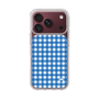 スリムプロテクションケース［ Checkered Blue - ギンガムチェック ブルー ］