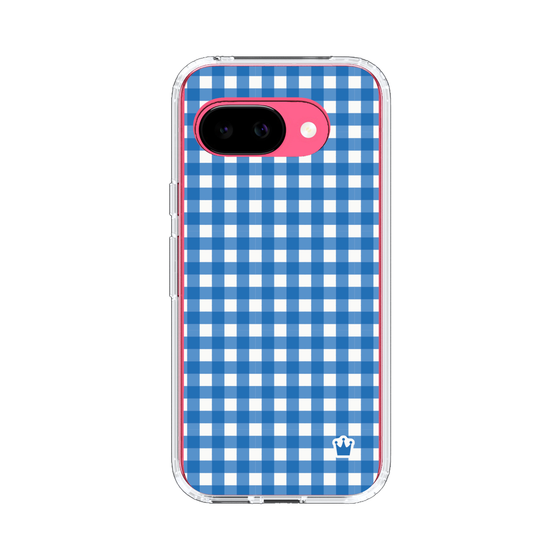 スリムプロテクションケース［ Checkered Blue - ギンガムチェック ブルー ］