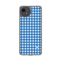 スリムプロテクションケース［ Checkered Blue - ギンガムチェック ブルー ］