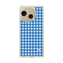 スリムプロテクションケース［ Checkered Blue - ギンガムチェック ブルー ］