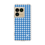 スリムプロテクションケース［ Checkered Blue - ギンガムチェック ブルー ］