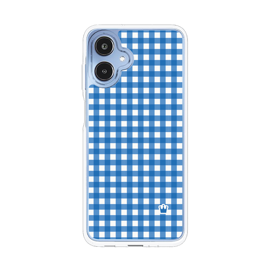 スリムプロテクションケース［ Checkered Blue - ギンガムチェック ブルー ］