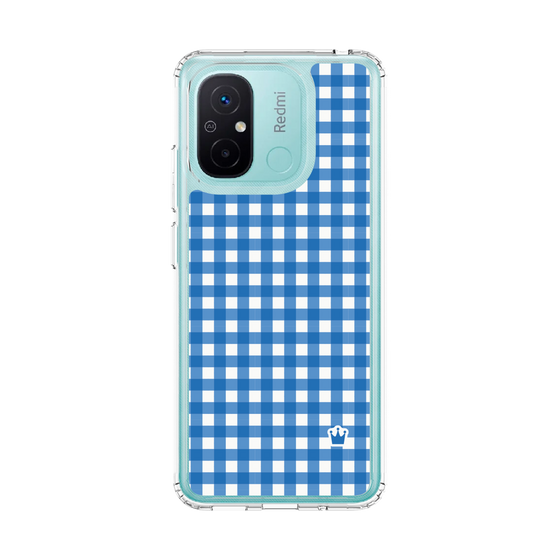 スリムプロテクションケース［ Checkered Blue - ギンガムチェック ブルー ］