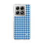 スリムプロテクションケース［ Checkered Blue - ギンガムチェック ブルー ］