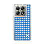 スリムプロテクションケース［ Checkered Blue - ギンガムチェック ブルー ］