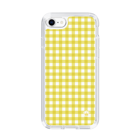 スリムプロテクションケース［ Checkered Yellow - ギンガムチェック イエロー ］