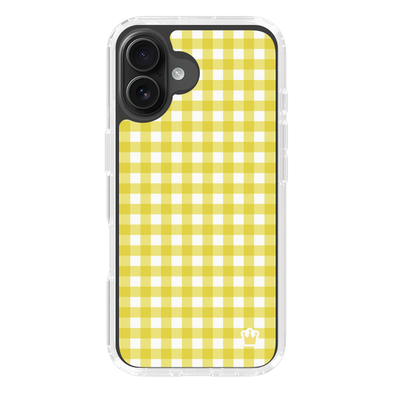 スリムプロテクションケース［ Checkered Yellow - ギンガムチェック イエロー ］