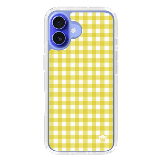 スリムプロテクションケース［ Checkered Yellow - ギンガムチェック イエロー ］