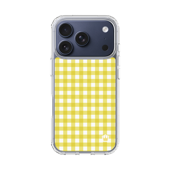 スリムプロテクションケース［ Checkered Yellow - ギンガムチェック イエロー ］