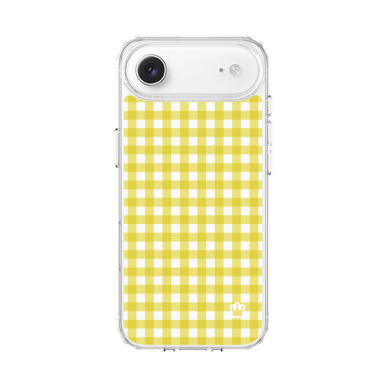 スリムプロテクションケース［ Checkered Yellow - ギンガムチェック イエロー ］