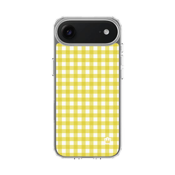 スリムプロテクションケース［ Checkered Yellow - ギンガムチェック イエロー ］