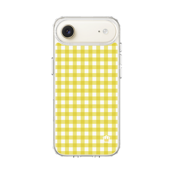 スリムプロテクションケース［ Checkered Yellow - ギンガムチェック イエロー ］