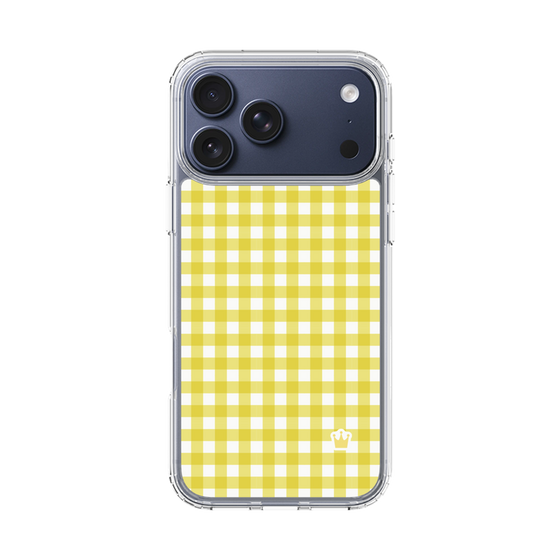 スリムプロテクションケース［ Checkered Yellow - ギンガムチェック イエロー ］