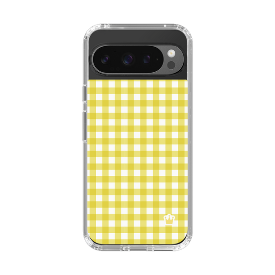 スリムプロテクションケース［ Checkered Yellow - ギンガムチェック イエロー ］