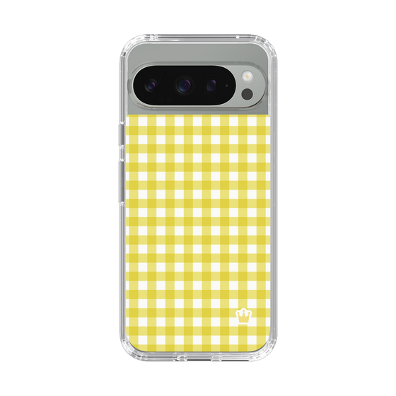 スリムプロテクションケース［ Checkered Yellow - ギンガムチェック イエロー ］