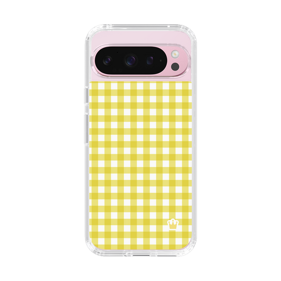 スリムプロテクションケース［ Checkered Yellow - ギンガムチェック イエロー ］