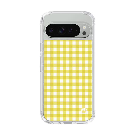 スリムプロテクションケース［ Checkered Yellow - ギンガムチェック イエロー ］