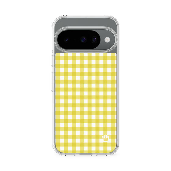 スリムプロテクションケース［ Checkered Yellow - ギンガムチェック イエロー ］