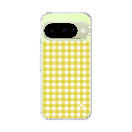 スリムプロテクションケース［ Checkered Yellow - ギンガムチェック イエロー ］