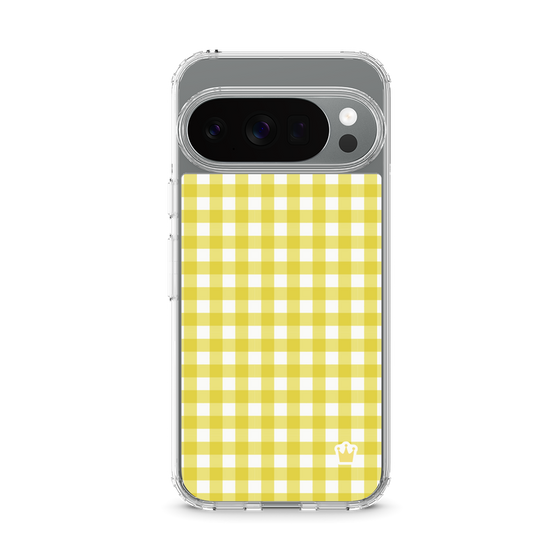 スリムプロテクションケース［ Checkered Yellow - ギンガムチェック イエロー ］