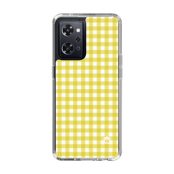 スリムプロテクションケース［ Checkered Yellow - ギンガムチェック イエロー ］