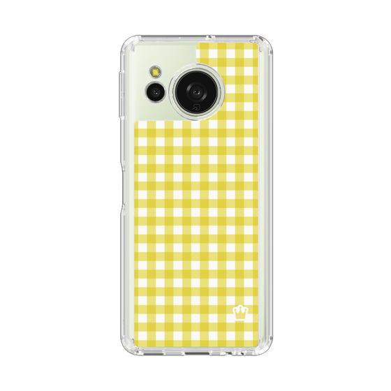 スリムプロテクションケース［ Checkered Yellow - ギンガムチェック イエロー ］