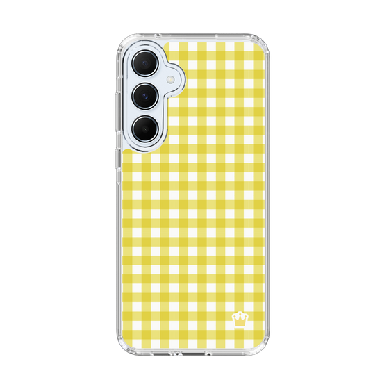 スリムプロテクションケース［ Checkered Yellow - ギンガムチェック イエロー ］