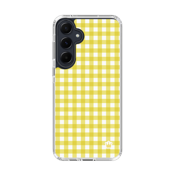 スリムプロテクションケース［ Checkered Yellow - ギンガムチェック イエロー ］