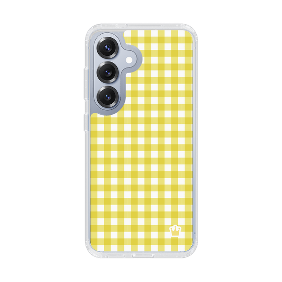 スリムプロテクションケース［ Checkered Yellow - ギンガムチェック イエロー ］