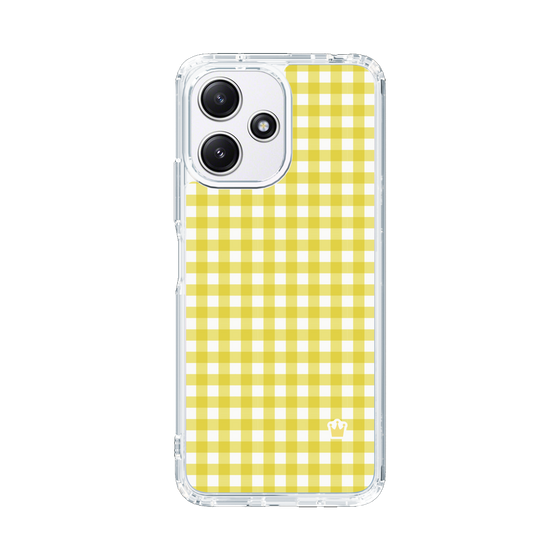 スリムプロテクションケース［ Checkered Yellow - ギンガムチェック イエロー ］