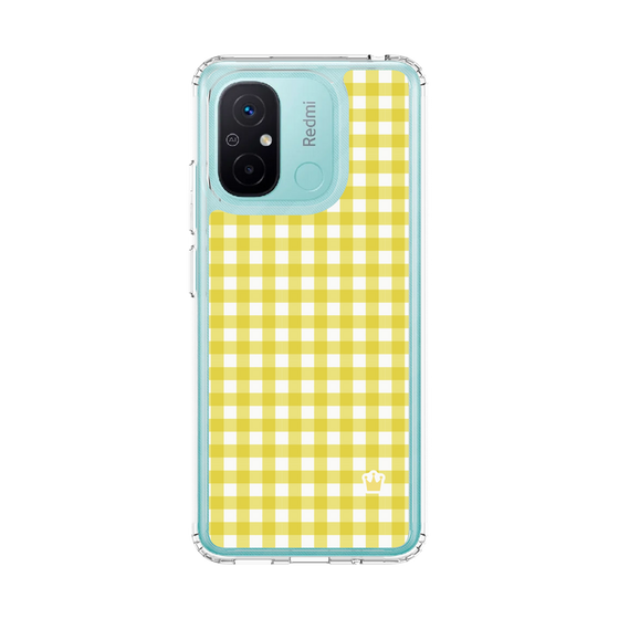 スリムプロテクションケース［ Checkered Yellow - ギンガムチェック イエロー ］