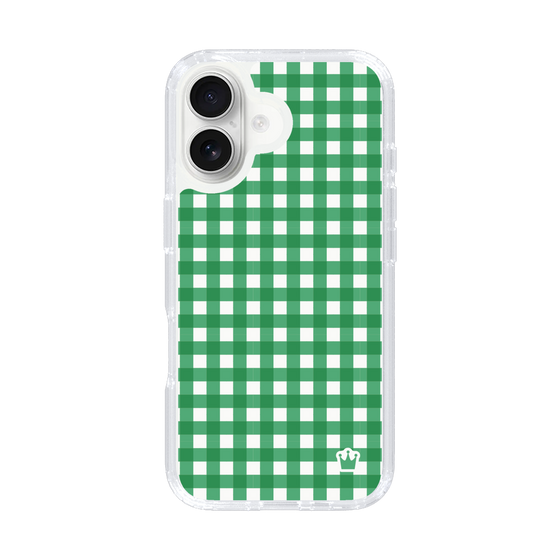 スリムプロテクションケース［ Checkered Green - ギンガムチェック グリーン ］