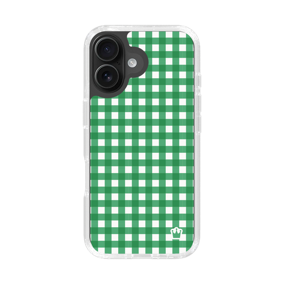 スリムプロテクションケース［ Checkered Green - ギンガムチェック グリーン ］