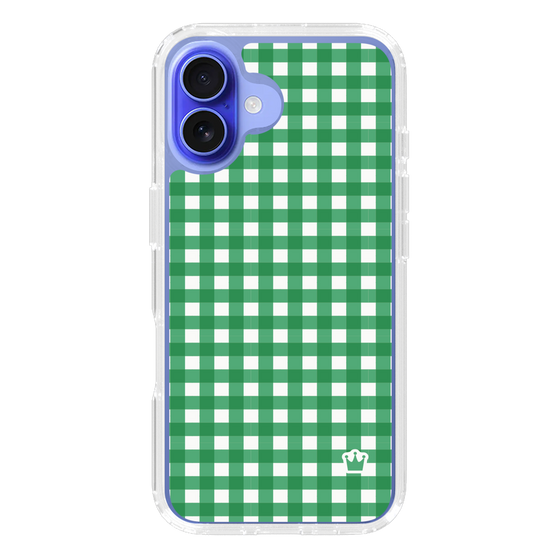 スリムプロテクションケース［ Checkered Green - ギンガムチェック グリーン ］