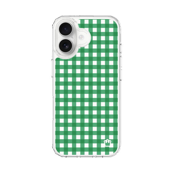 スリムプロテクションケース［ Checkered Green - ギンガムチェック グリーン ］
