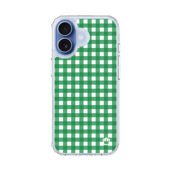 スリムプロテクションケース［ Checkered Green - ギンガムチェック グリーン ］