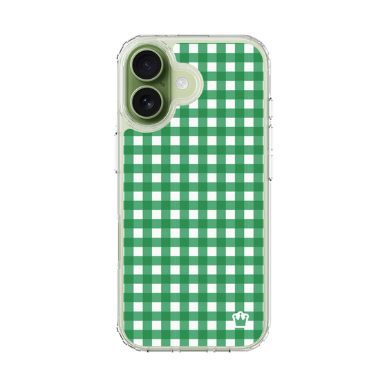 スリムプロテクションケース［ Checkered Green - ギンガムチェック グリーン ］