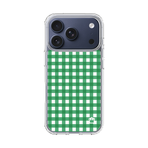 スリムプロテクションケース［ Checkered Green - ギンガムチェック グリーン ］
