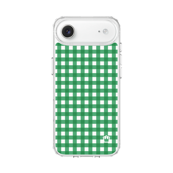 スリムプロテクションケース［ Checkered Green - ギンガムチェック グリーン ］