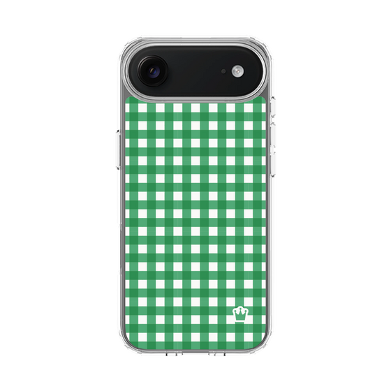 スリムプロテクションケース［ Checkered Green - ギンガムチェック グリーン ］