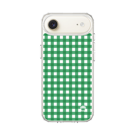 スリムプロテクションケース［ Checkered Green - ギンガムチェック グリーン ］