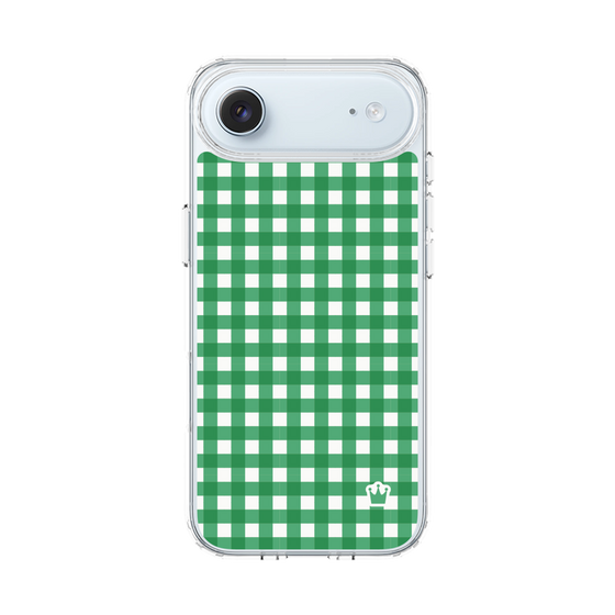 スリムプロテクションケース［ Checkered Green - ギンガムチェック グリーン ］