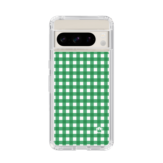 スリムプロテクションケース［ Checkered Green - ギンガムチェック グリーン ］