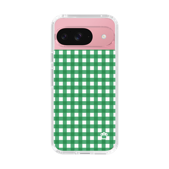 スリムプロテクションケース［ Checkered Green - ギンガムチェック グリーン ］